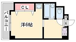 ハッピーコート豊沢 1Kの間取図画像