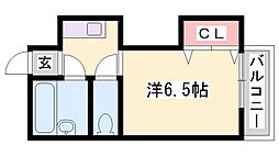 セントポーリア第一栄和ビル 1Kの間取図画像