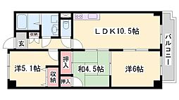 ファミール21 3LDKの間取図画像