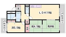 サニー・ハイツ嵐山 3LDKの間取図画像