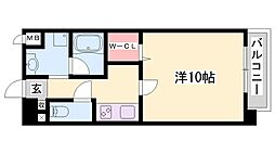 ベルメゾン・エグレット 1Kの間取図画像