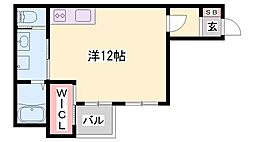 ノアールリシェ ワンルームの間取図画像