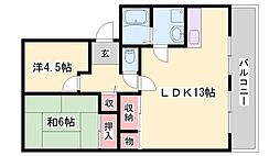 ウィステリア構 2LDKの間取図画像