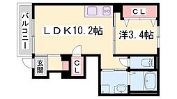 あいトピア 1LDKの間取図画像
