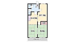 須磨マンション 3DKの間取図画像