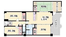 シャトウブランシェ 3LDKの間取図画像