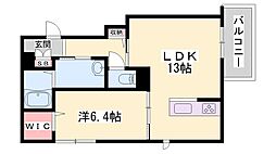 BEREO英賀保駅前 1LDKの間取図画像