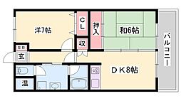 小玉ハイツ 2LDKの間取図画像