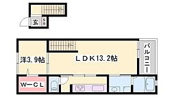 フィレールデュトラジャ7 1LDKの間取図画像