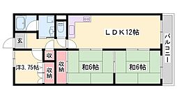 アーバンコート大町 3LDKの間取図画像