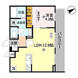 エグレスタ 1LDKの間取図画像