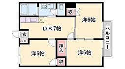 間取図画像 3DK