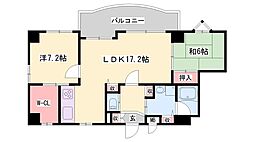 サンテデーレしかま 2LDKの間取図画像