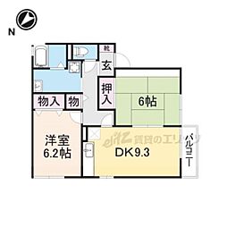 スペースMHMC棟 2DKの間取図画像