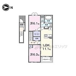 シルエーラ セットA 2LDKの間取図画像