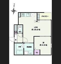 Jack ohataI 1LDKの間取図画像