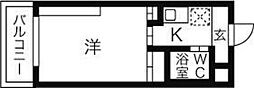 岩井橋ロイヤルハイツ 1Kの間取図画像