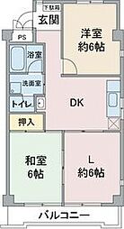 アメニティ大善 2LDKの間取図画像