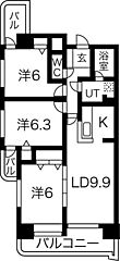 物件の間取り