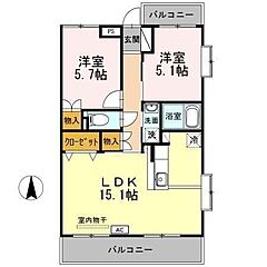 物件の間取り