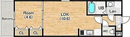 (仮称)ジーメゾン名古屋春田 1LDKの間取図画像