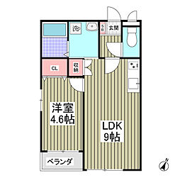 GARDENMIYAKO2 1LDKの間取図画像