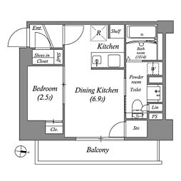 VALUE MAISON ryogoku(バリューメゾン両国) 1DKの間取図画像