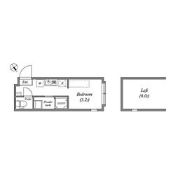 リバーサイドレジデンス大泉学園 ワンルームの間取図画像