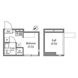 リバーサイドレジデンス大泉学園 ワンルームの間取図画像