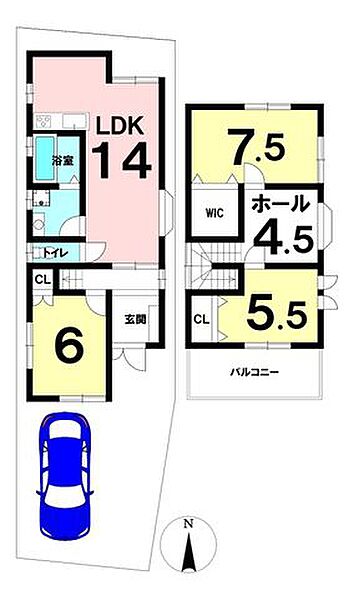 間取りを拡大表示