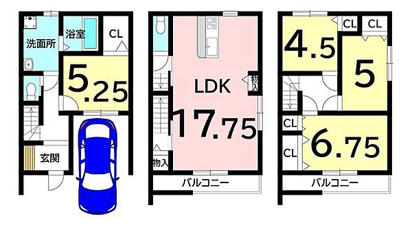 間取りを拡大表示