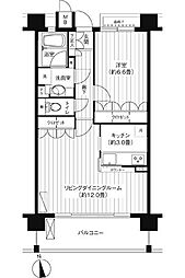 パシフィーク品川 1LDKの間取図画像