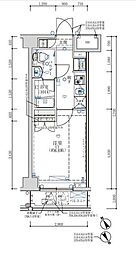 オーキッドレジデンス鶴見 1Kの間取図画像