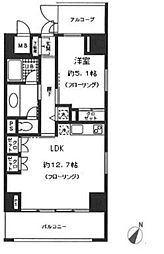 ロジュマン湘南 1LDKの間取図画像