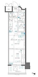 AELL横浜吉野町 1DKの間取図画像