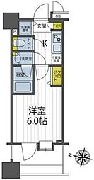 グランド・ガーラ横濱元町 1Kの間取図画像