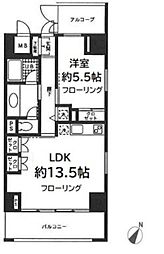 ロジュマン湘南 1LDKの間取図画像