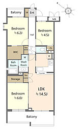 間取図画像 3LDK