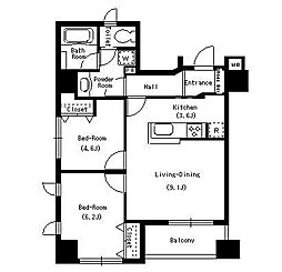 間取図画像 2LDK