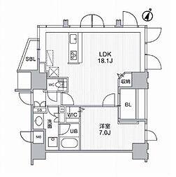 間取図画像 1LDK