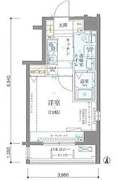 JR総武線 両国駅 徒歩17分の賃貸マンション 3階1Kの間取り