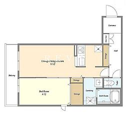 間取図画像 1LDK