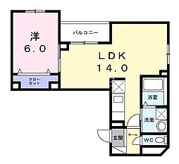間取図画像 1LDK