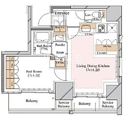 間取図画像 1LDK