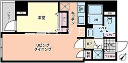 リビオメゾン東日本橋 1LDKの間取図画像