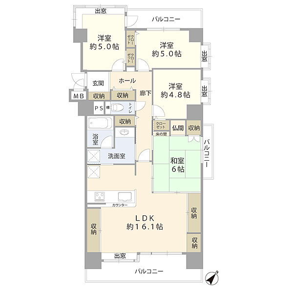 間取りを拡大表示