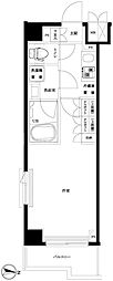 ルーブル川崎八番館 1Kの間取図画像