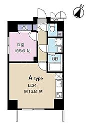 TWINSQUARE2 1LDKの間取図画像