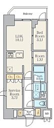 Alivis川崎 2SLDKの間取図画像