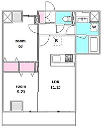 YAMAICHILIVING 2LDKの間取図画像
